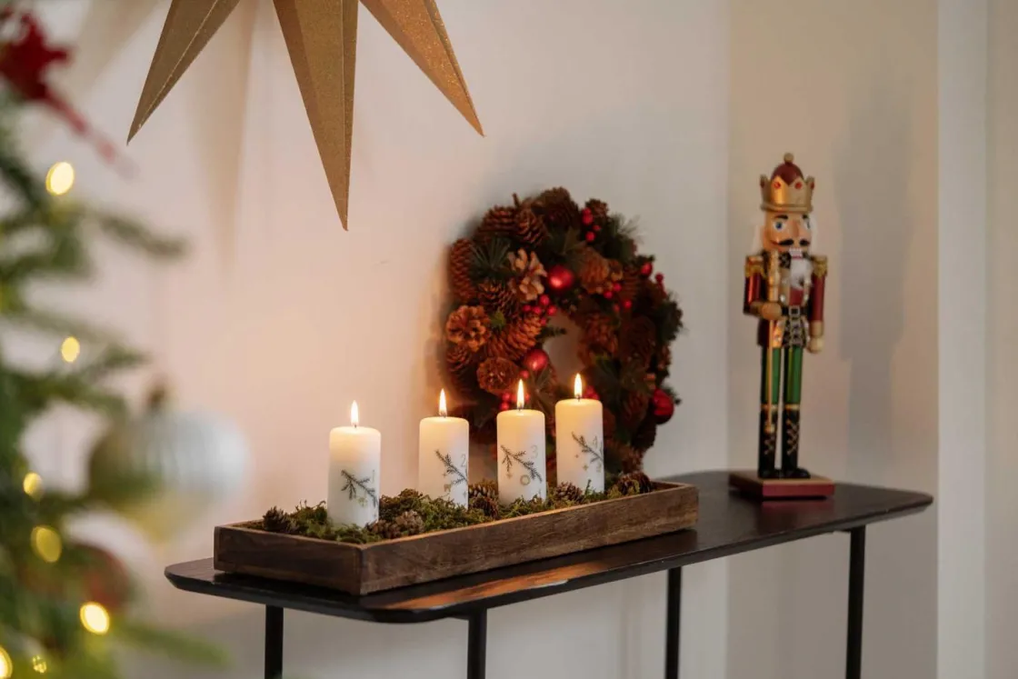 Kremmerhuset Adventslys 4 pk| Kubbelys|Julelys Og Lysestaker