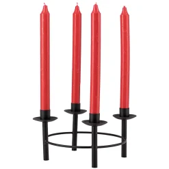 Kremmerhuset Adventsstake Gloria Sort| Lysestaker|Julelys Og Lysestaker