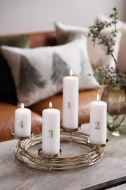 Kremmerhuset Adventstake Ventetid 36cm| Lysestaker|Julelys Og Lysestaker