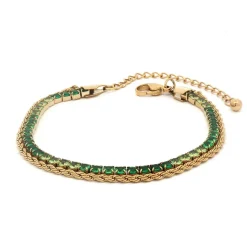 Kremmerhuset Armbånd, ombrè green G| Armbånd