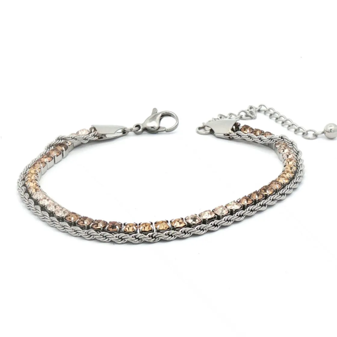 Kremmerhuset Armbånd, ombrè grey S| Armbånd