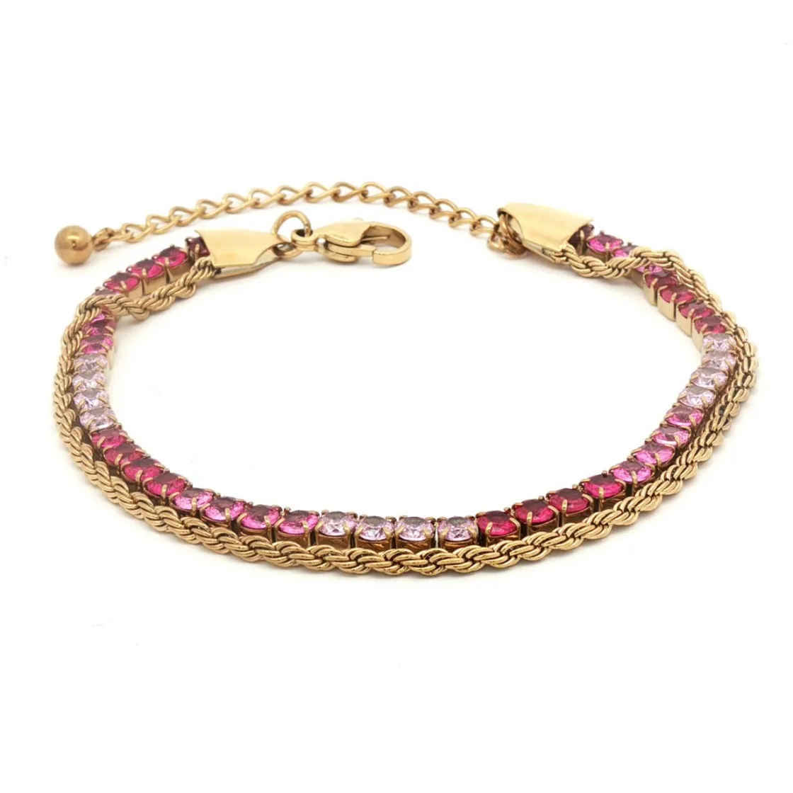 Kremmerhuset Armbånd, ombrè pink G| Armbånd