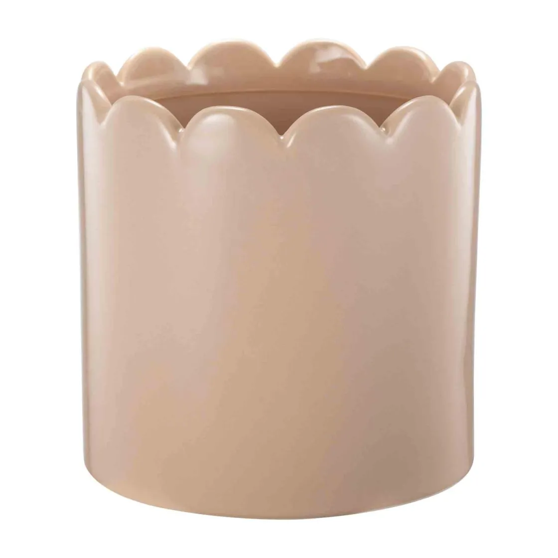Kremmerhuset Blomsterpotte Scallop, beige| Blomsterpotter Og Pidestaller