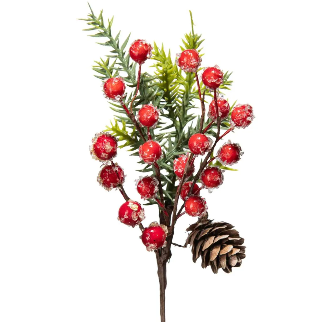 Kremmerhuset Dekor med røde bær| Kunstige Blomster|Juletrær Og Julegrønt