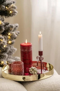 Kremmerhuset Duftlys Cranberry spice 15cm| Kubbelys|Duftlys