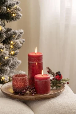 Kremmerhuset Duftlys Cranberry spice 7cm| Kubbelys|Duftlys
