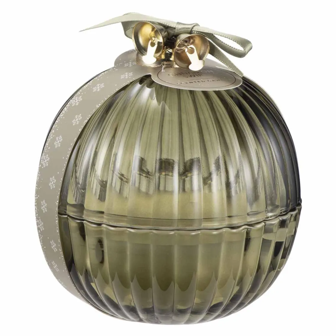 Kremmerhuset Duftlys julekule Cinnamon Swirl| Duftlys|Julelys Og Lysestaker