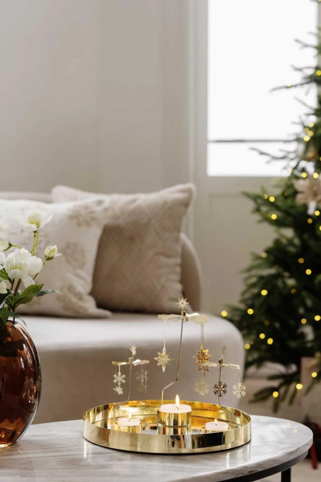 Kremmerhuset Englespill snøflak| Lykter|Lysestaker