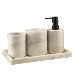 Kremmerhuset Fat Marmor beige| Baderomsartikler