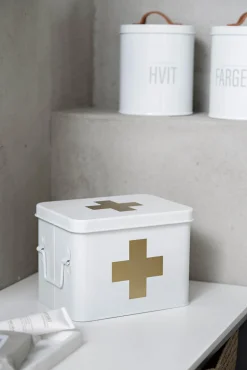 Kremmerhuset Førstehjelpskrin hvit| Bokser|Oppbevaring Og Kurver