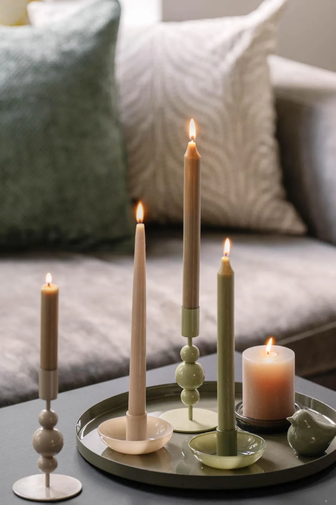 Kremmerhuset Fugl Lily 7 cm grønn| Pynt