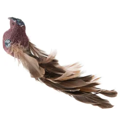 Kremmerhuset Fugl på klype Glam| Julepynt|Julekuler