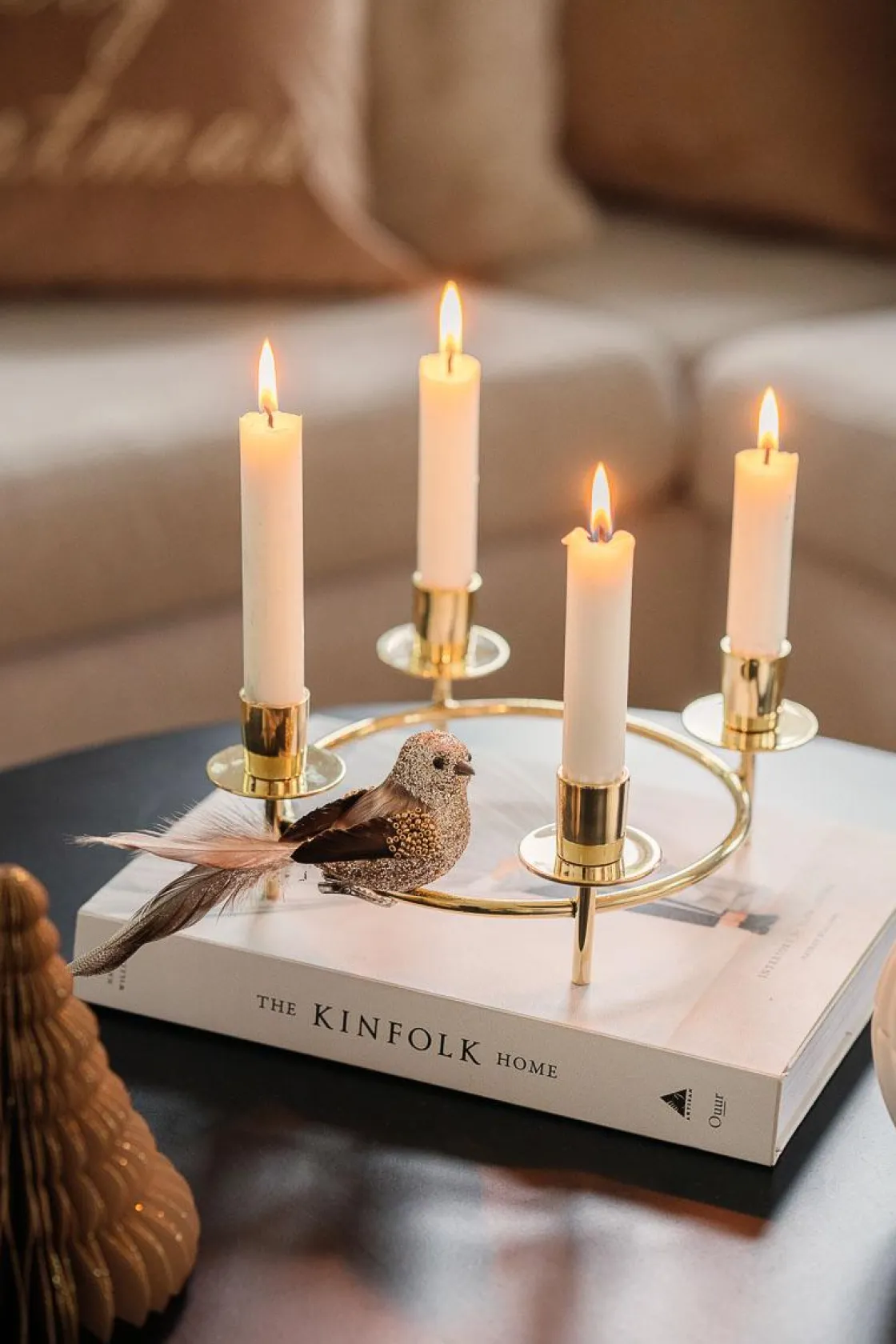 Kremmerhuset Fugl på klype Noah| Julepynt|Julekuler