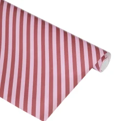 Kremmerhuset Gavepapir Stripe, rosa| Gaveinnpakking