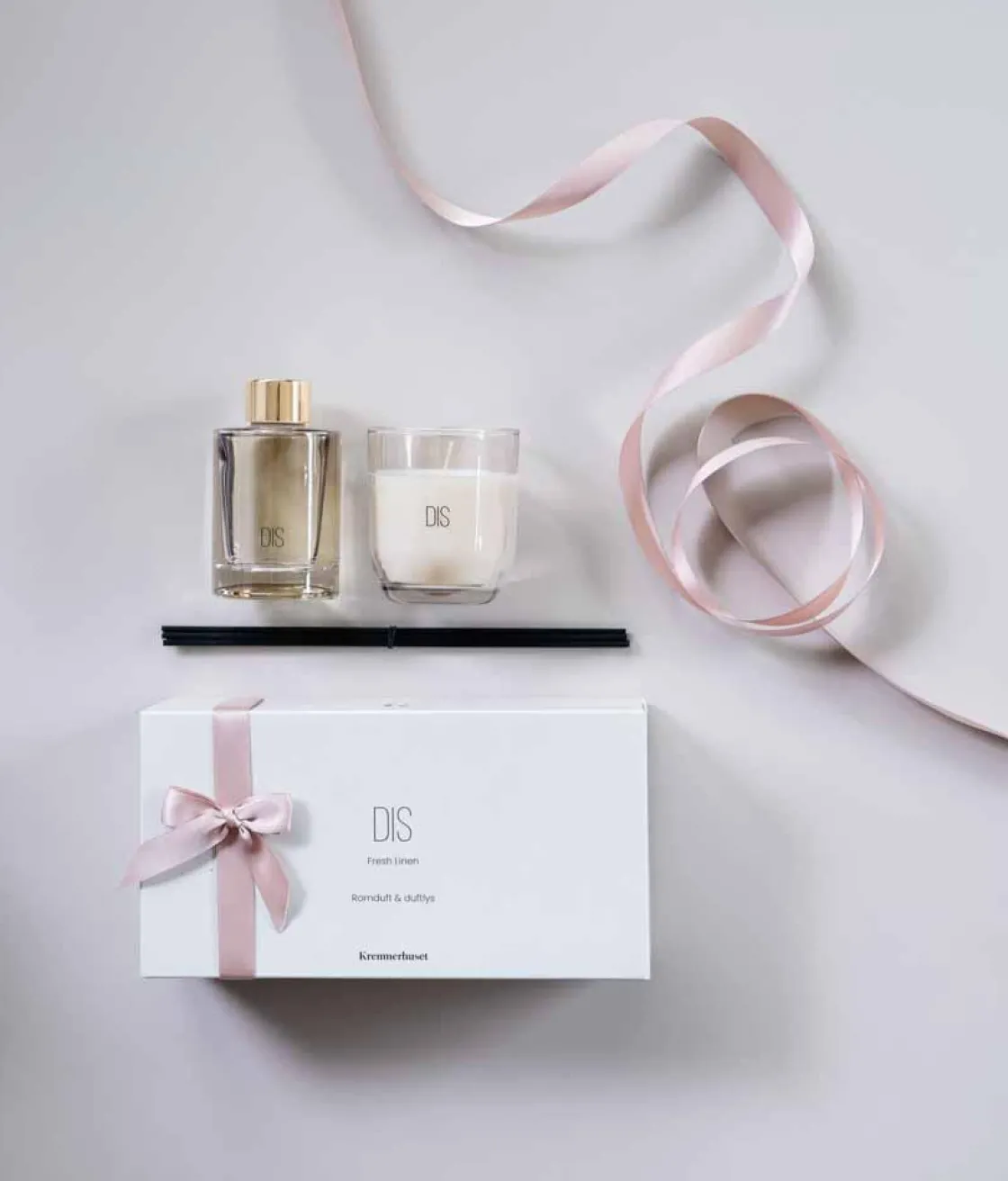 Kremmerhuset Gavesett DIS Fresh linen| Duftlys|Duftpinner