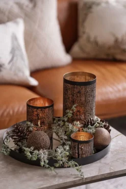 Kremmerhuset Girlander sedertre med snø| Kunstige Blomster|Juletrær Og Julegrønt