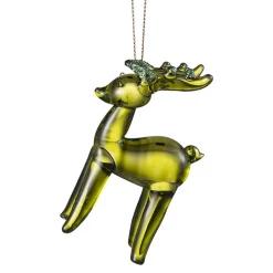 Kremmerhuset Glasshjort grønn| Julepynt|Julekuler