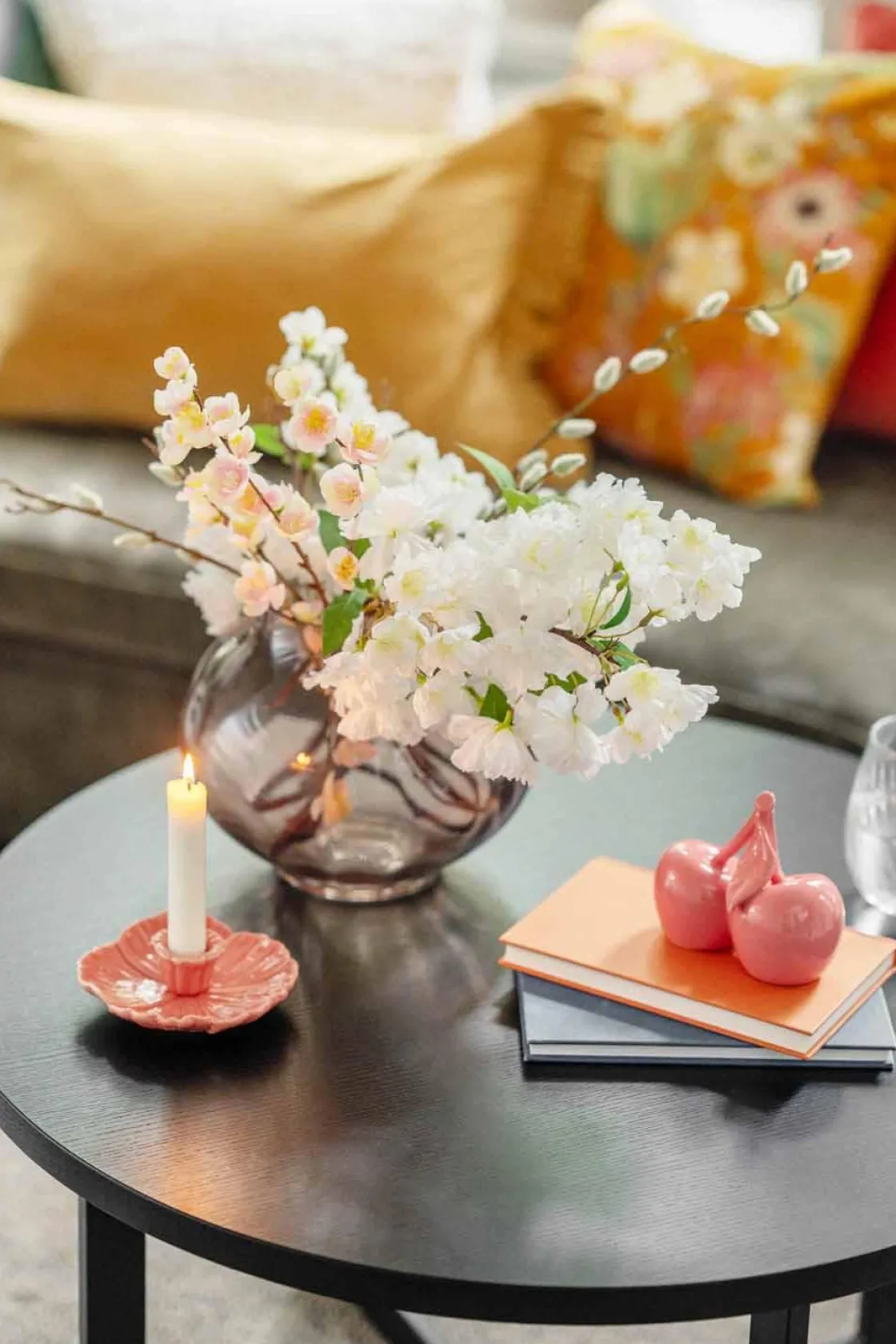 Kremmerhuset Gren Kirsebærblomst H 105 cm| Kunstige Blomster