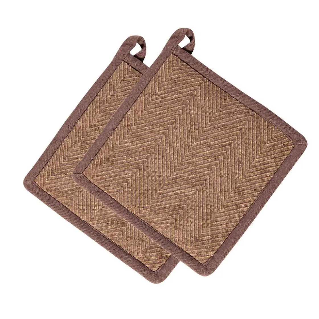 Kremmerhuset Gryteklut Herringbone 2 pk brun| Annen Tekstil|Kjøkkentekstil