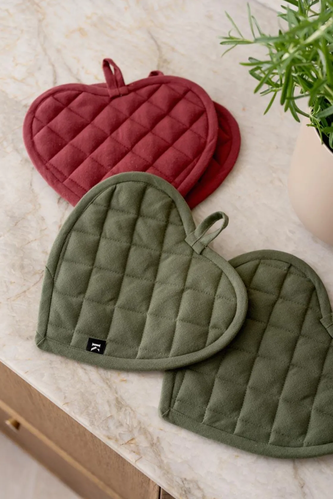 Kremmerhuset Gryteklut hjerte S/2| Annen Tekstil|Kjøkkentekstil