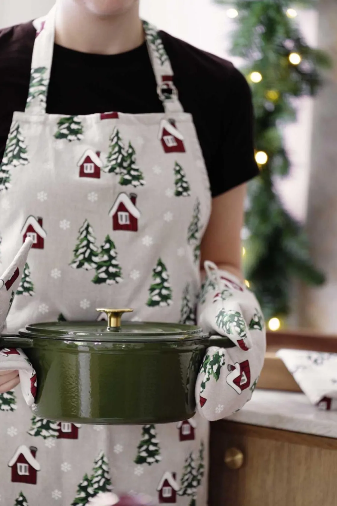 Kremmerhuset Grytesett Tiril 4 deler| Annen Tekstil|Kjøkkentekstil