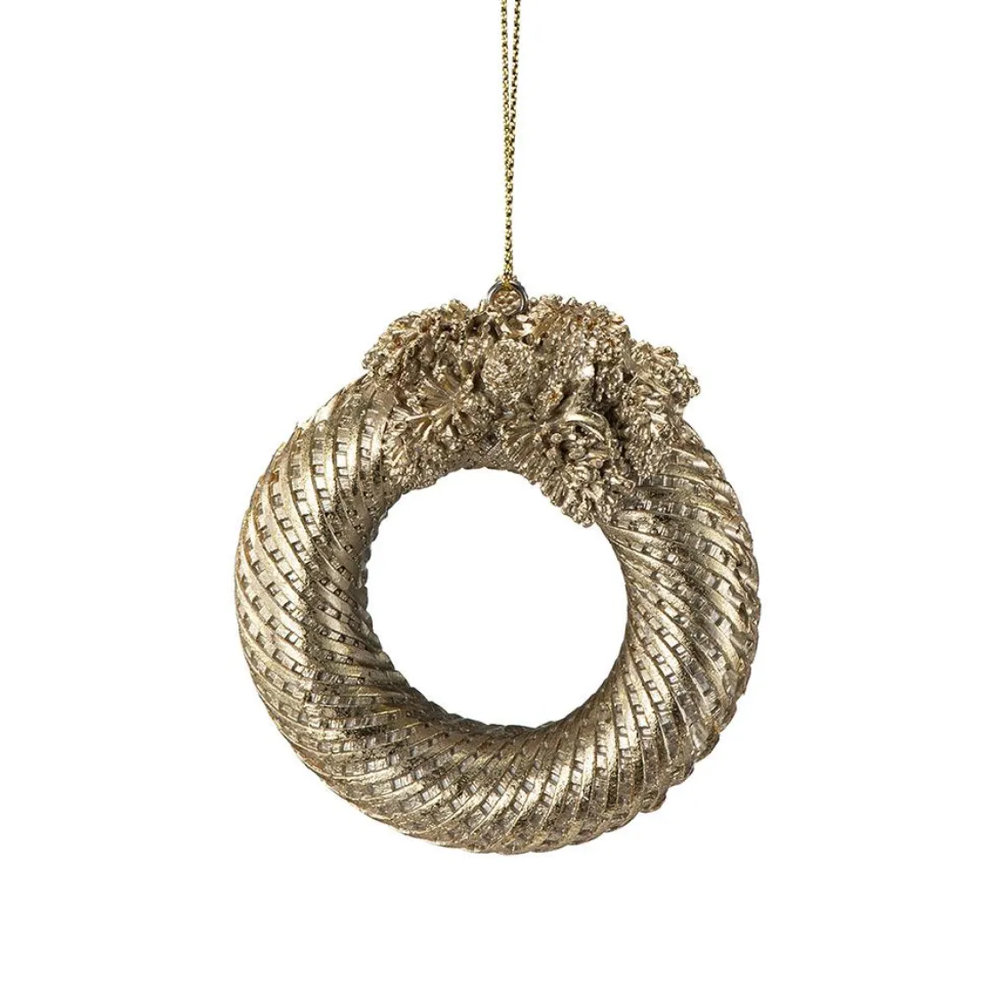 Kremmerhuset Hengende Gullkrans| Julepynt|Julekuler