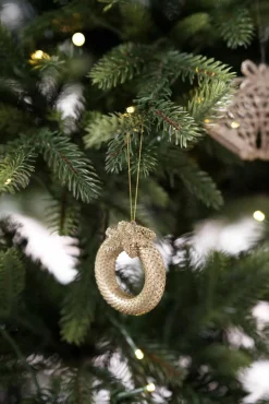 Kremmerhuset Hengende Gullkrans| Julepynt|Julekuler