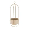 Kremmerhuset Hengepotte Singel 45 cm beige| Blomsterpotter Og Pidestaller