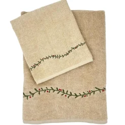 Kremmerhuset Håndklesett girlander 70x140cm, 60x40cm| Annen Tekstil|Baderomsartikler