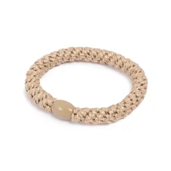 Kremmerhuset Hårstrikk, glitter, beige, gull| Hårstrikk