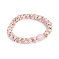 Kremmerhuset Hårstrikk, glitter, rosa/beige| Hårstrikk