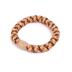 Kremmerhuset Hårstrikk, tuttifrutti, rosa, brun, gull| Hårstrikk