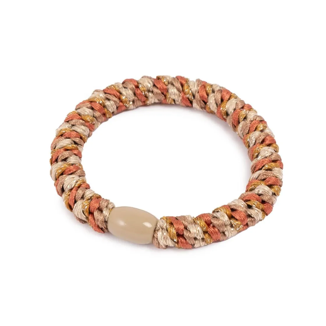 Kremmerhuset Hårstrikk, tuttifrutti, rust, gull, taupe| Hårstrikk