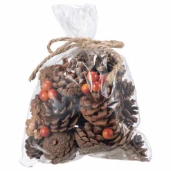 Kremmerhuset Høstkongler i pose| Kunstige Blomster|Pynt