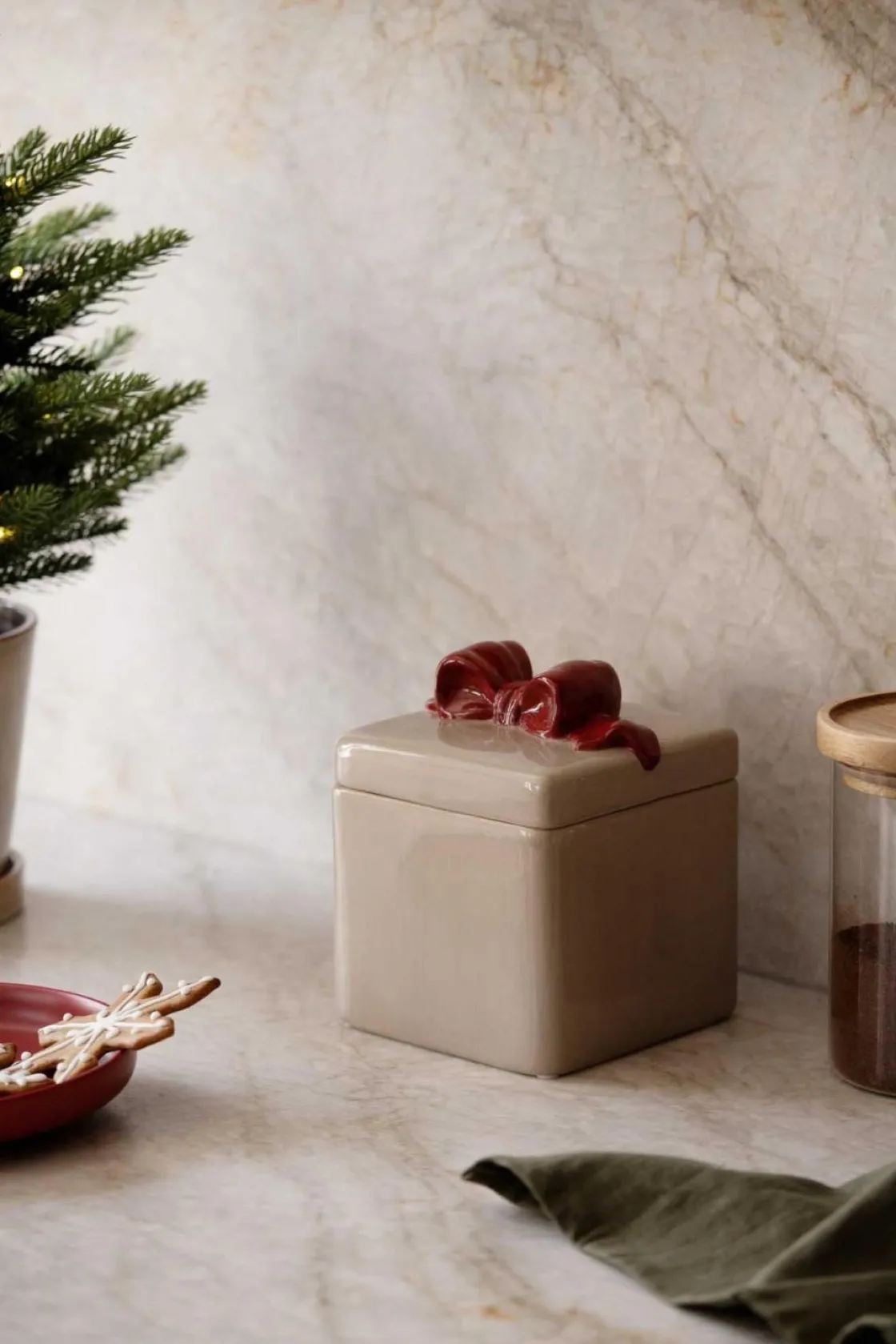 Kremmerhuset Julekrukke med sløyfe| Julepynt