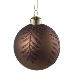 Kremmerhuset Julekule blader brun| Julekuler