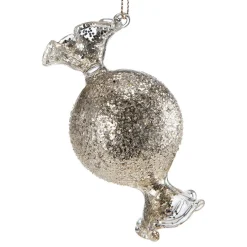 Kremmerhuset Julekule Candy Sølv| Julekuler