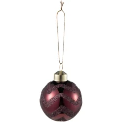 Kremmerhuset Julekule glitre burgunder| Julekuler