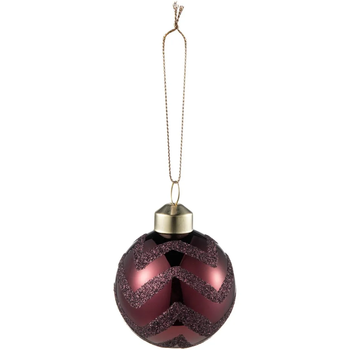 Kremmerhuset Julekule glitre burgunder| Julekuler