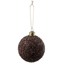 Kremmerhuset Julekule glitter perle burgunder| Julekuler