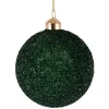 Kremmerhuset Julekule glitter perle 10cm grønn| Julekuler