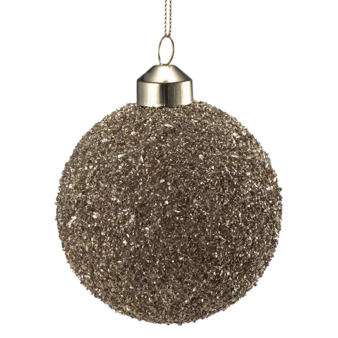 Kremmerhuset Julekule glitter perle gull| Julekuler