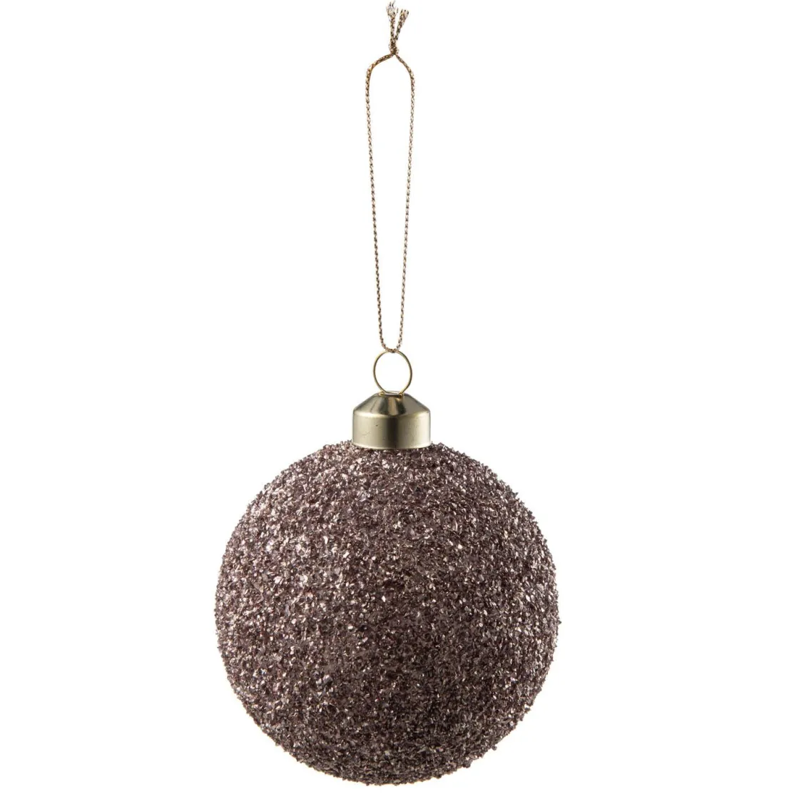 Kremmerhuset Julekule glitter perle rosa| Julekuler