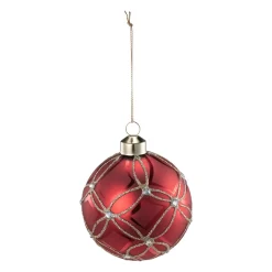 Kremmerhuset Julekule Hazel rød| Julekuler