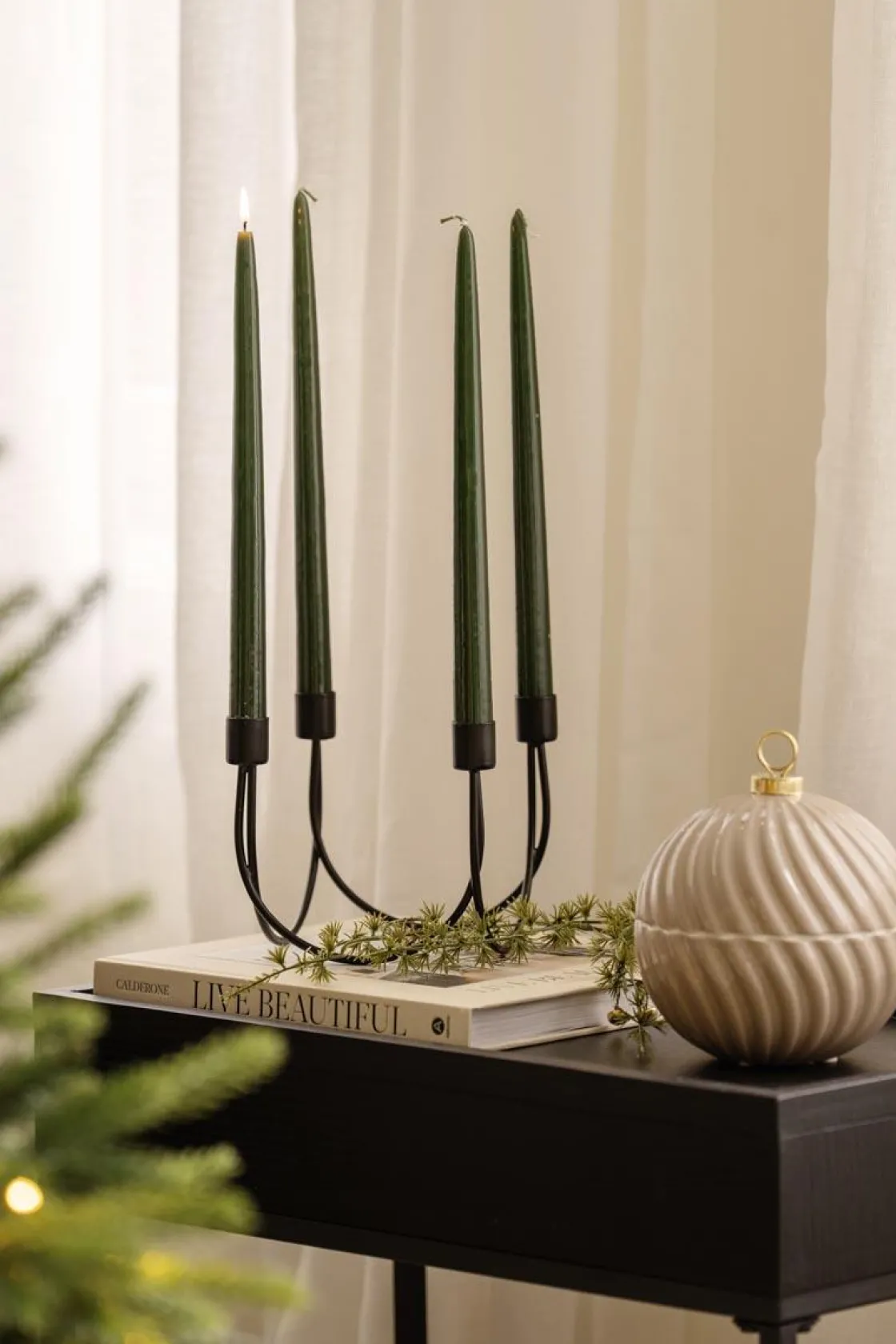 Kremmerhuset Julekule Krukke beige| Gavetips|Julepynt