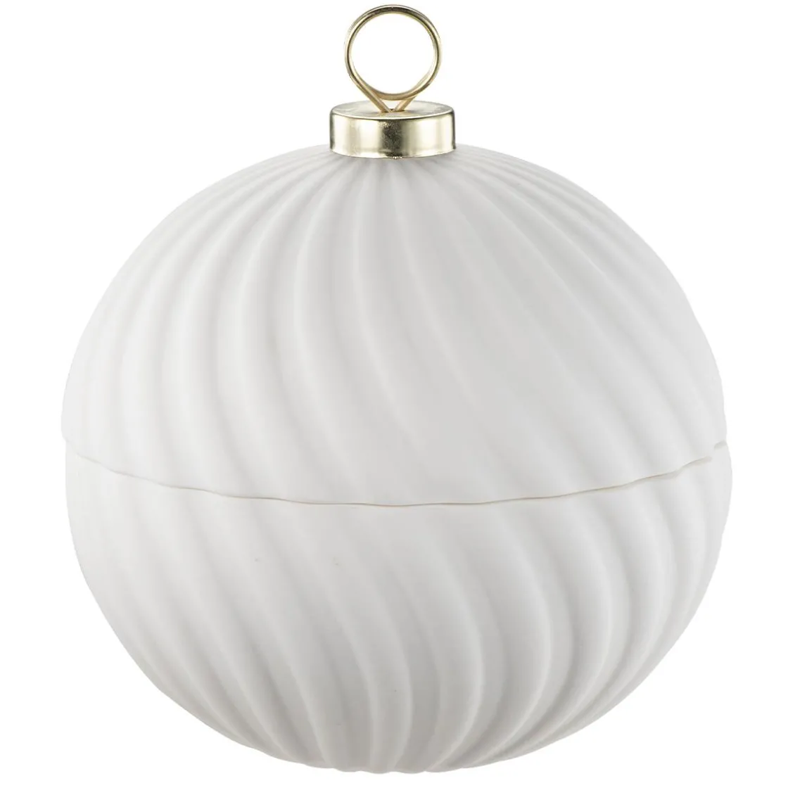 Kremmerhuset Julekule krukke hvit| Gavetips|Julepynt