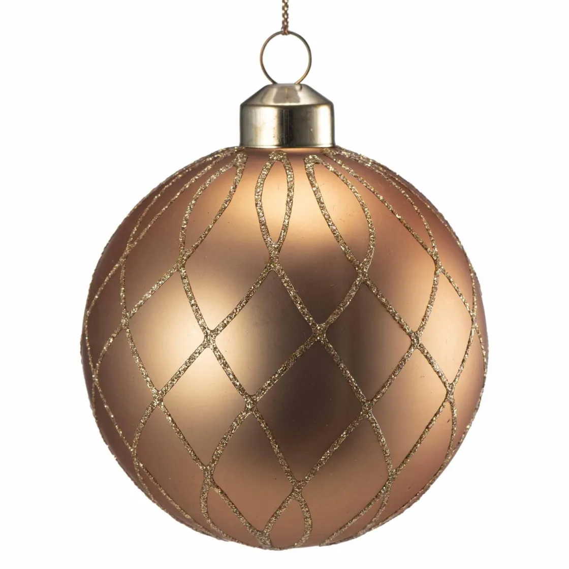 Kremmerhuset Julekule sparkle gull| Julekuler