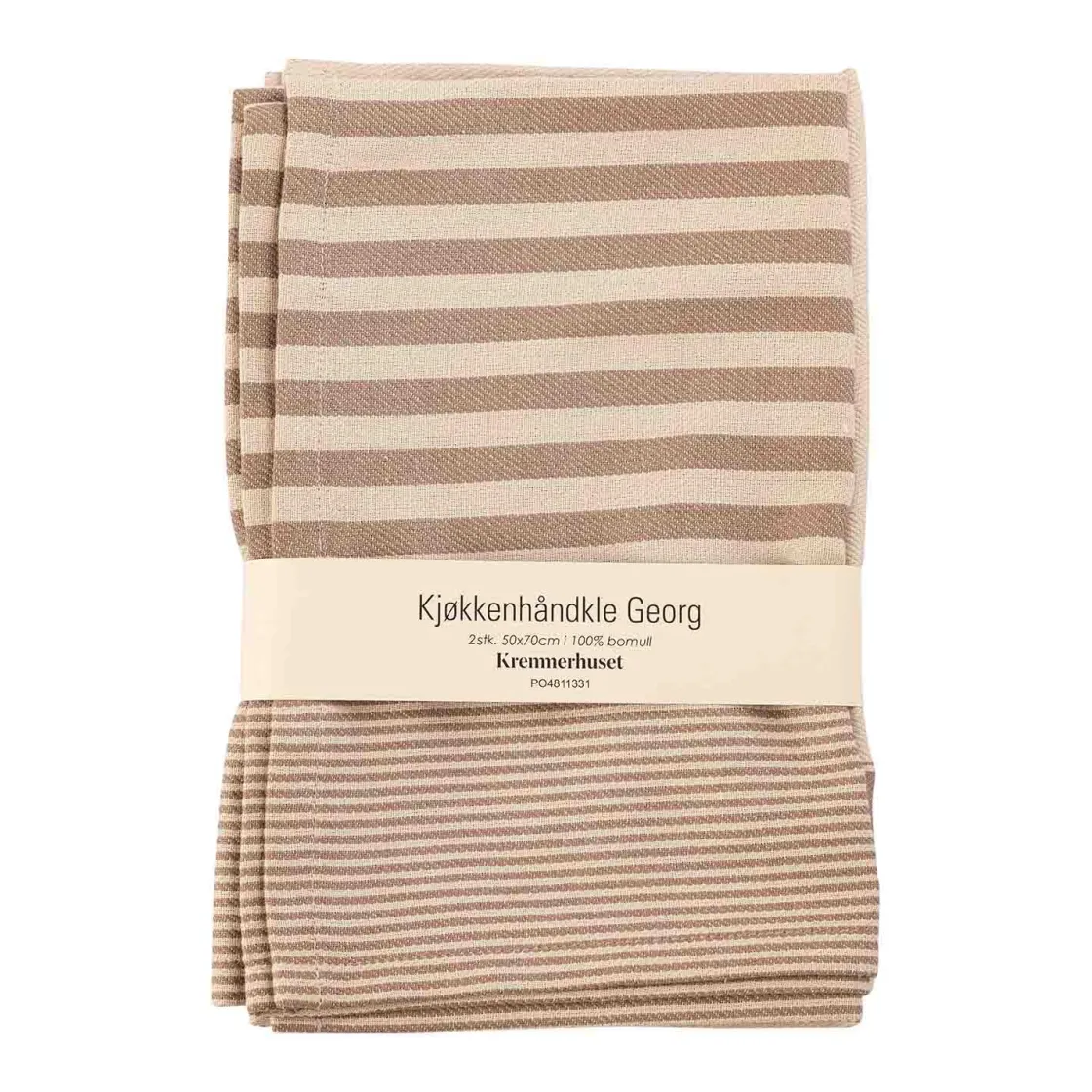 Kremmerhuset Kjøkkenhåndkle Georg 50x70 sett taupe| Annen Tekstil|Kjøkkentekstil