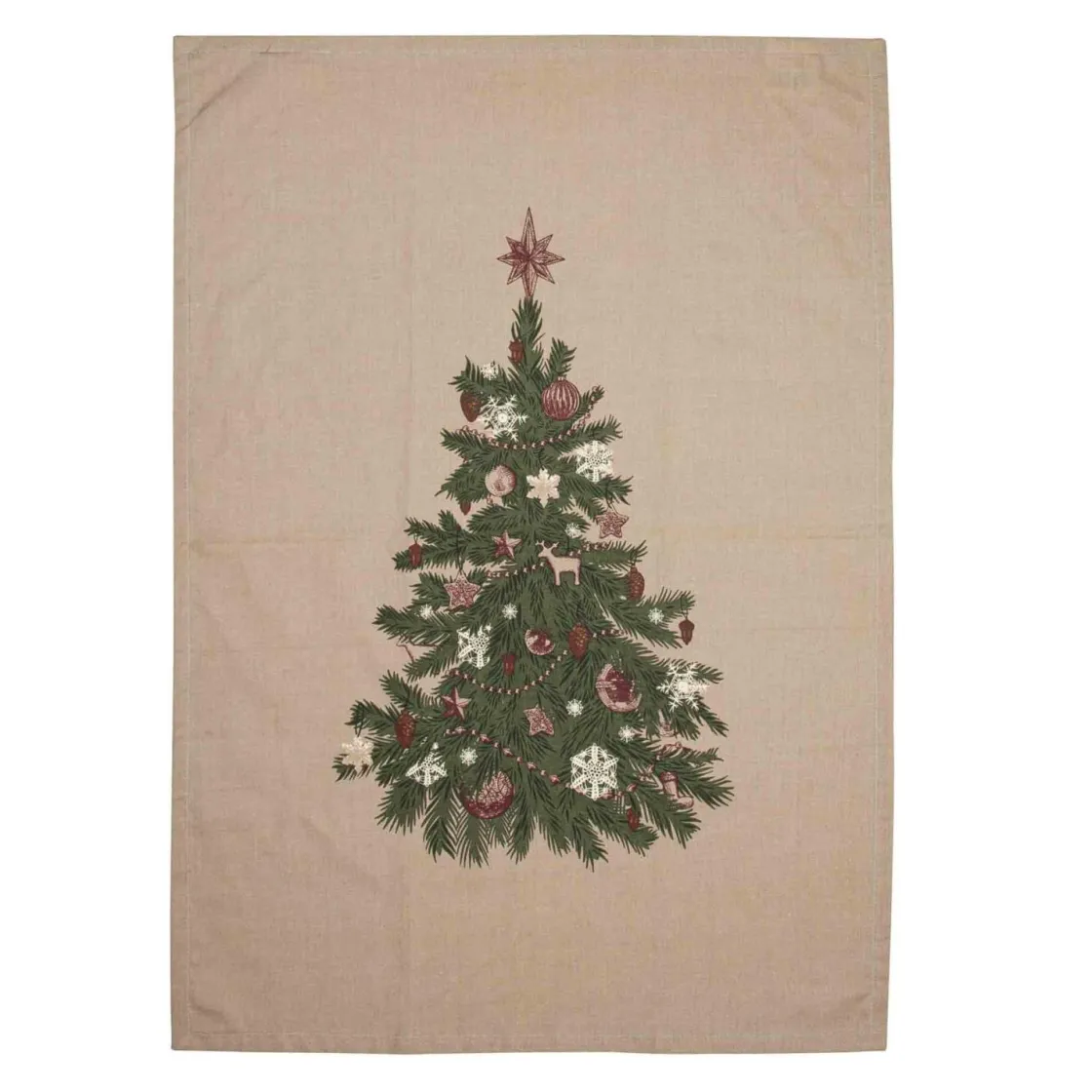 Kremmerhuset Kjøkkenhåndkle 2pk Nostalgisk tre| Kjøkkentekstil|Juletekstil