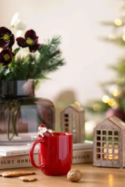 Kremmerhuset Kopp med nisse på kanten| Krus|Juleservering